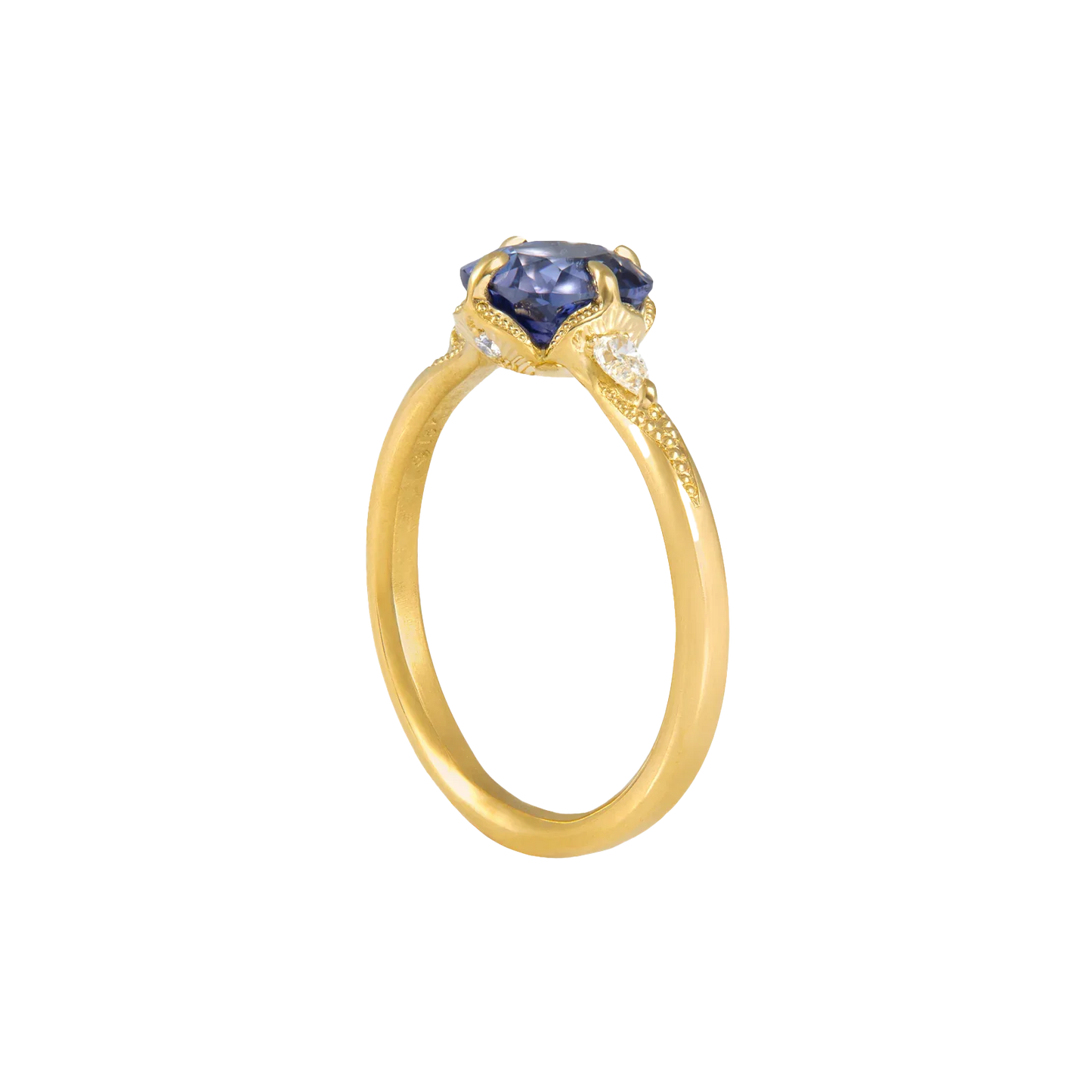 Violet Sapphire Three Stone Ring - Folium