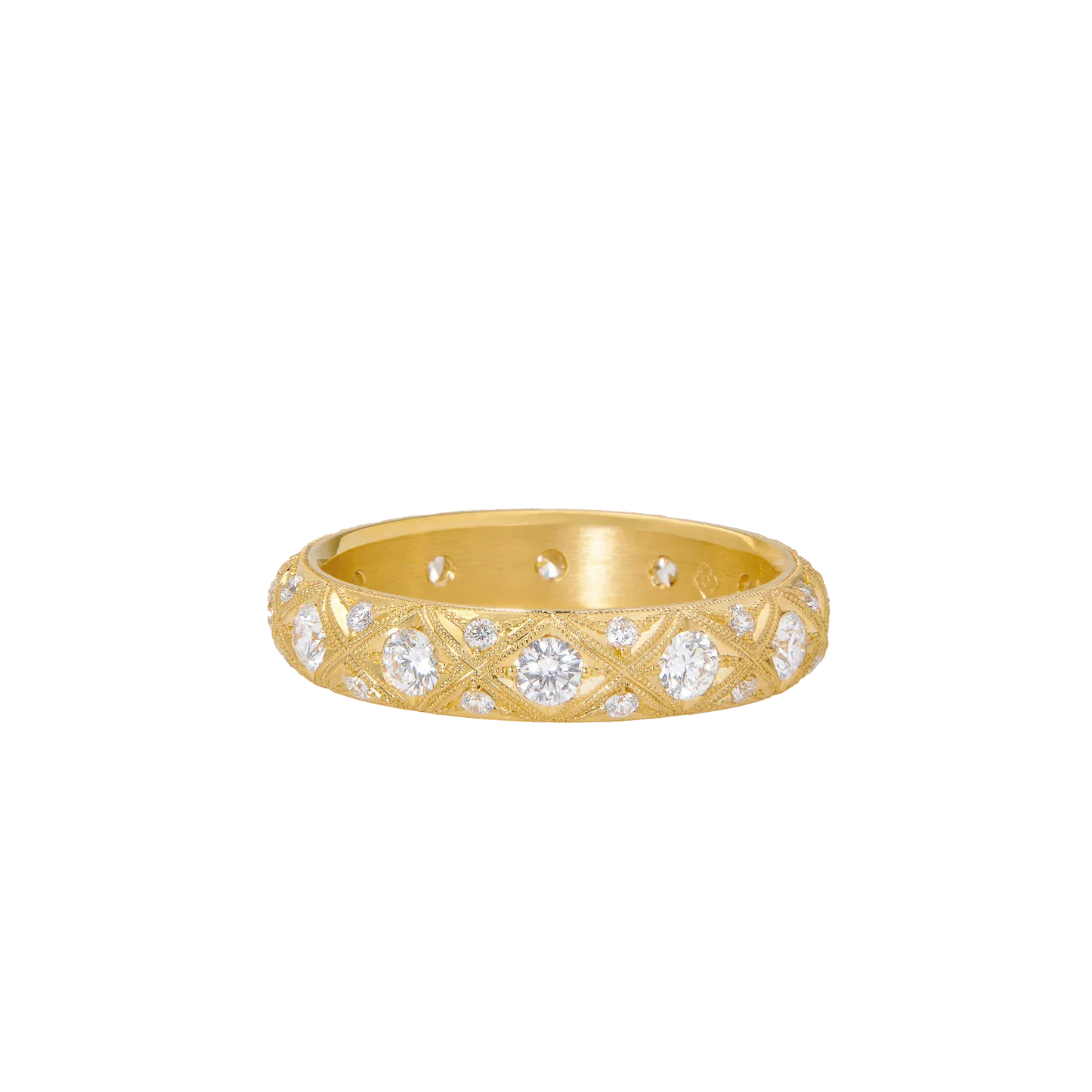 4.5mm Eternity Band in Yellow Gold - Folium